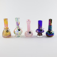 Photograph of product: 6" Soft Glass Water Pipe Bong | Assorted Colors