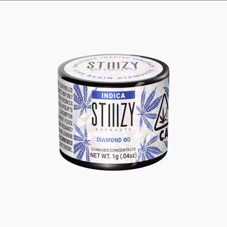 Photograph of product: DIAMOND OG - LIVE RESIN DIAMONDS - 1G - Oui'd - STIIIZY