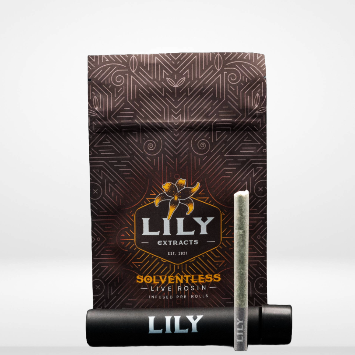 Photograph of product: Lily Extracts - Spark Plug au chocolat Infused Pre-Roll - 1.2g