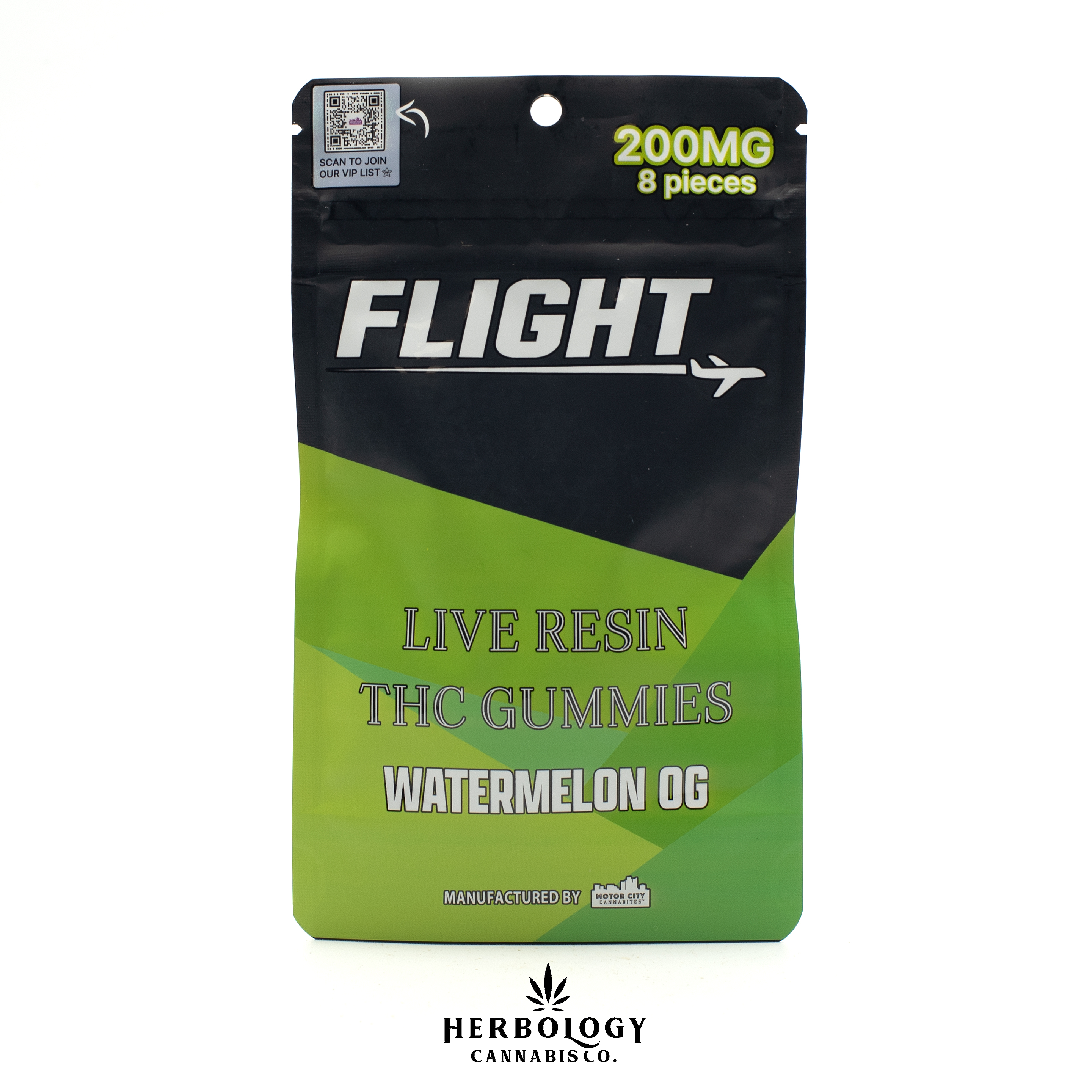 Photograph of product: Flight | Live Resin Gummy | Watermelon OG | 200mg