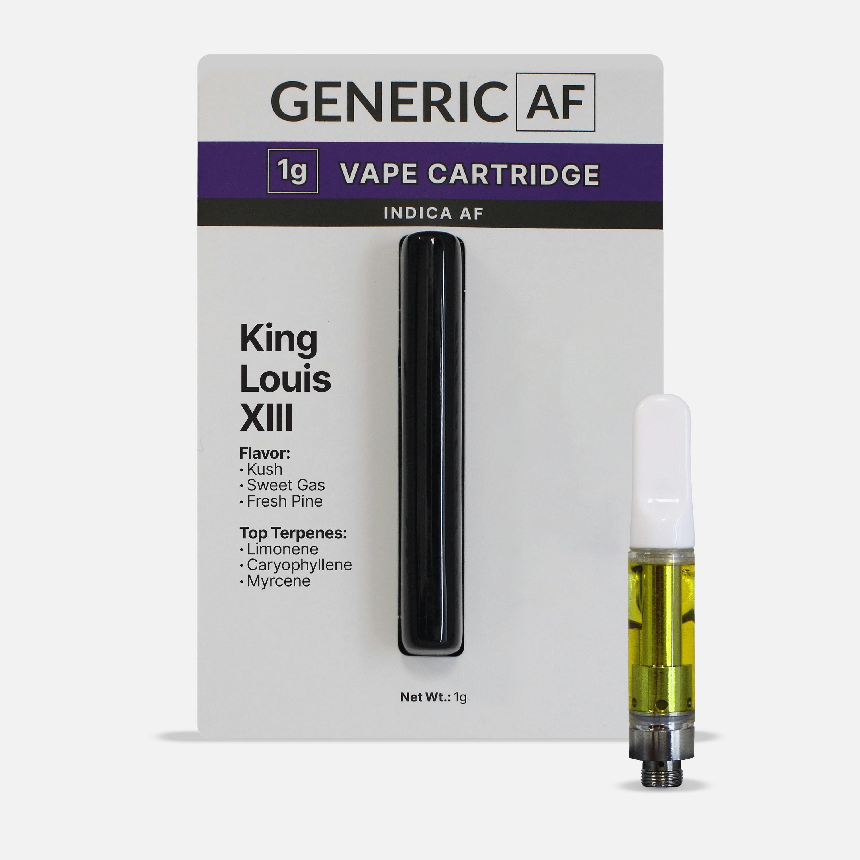 Photograph of product: GENERIC AF | VAPE CARTRIDGE | KING LOUIS XIII