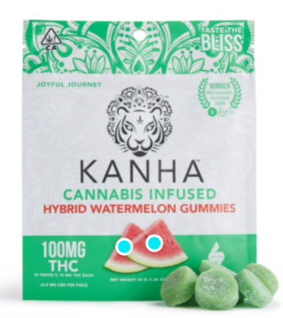 Photograph of product: Gummies - Watermelon Hybrid - 20 Pcs - 100mg