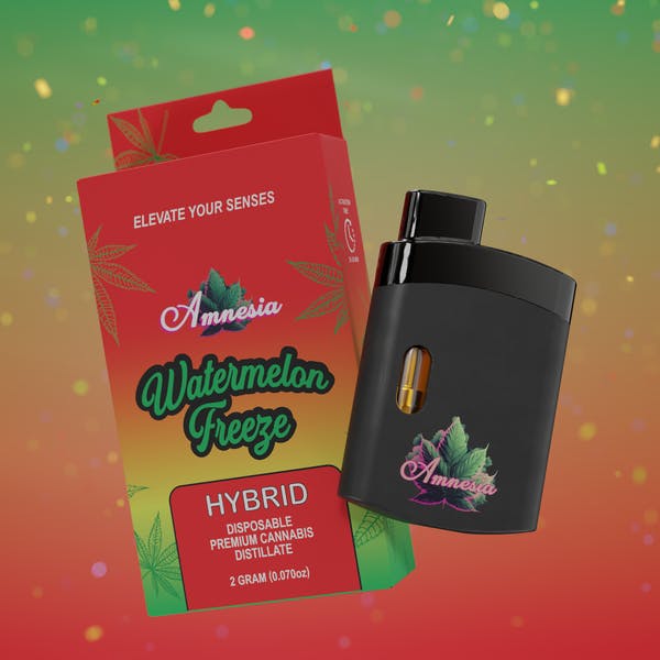 Photograph of product: Amnesia - Watermelon Freeze - Disposable Cart