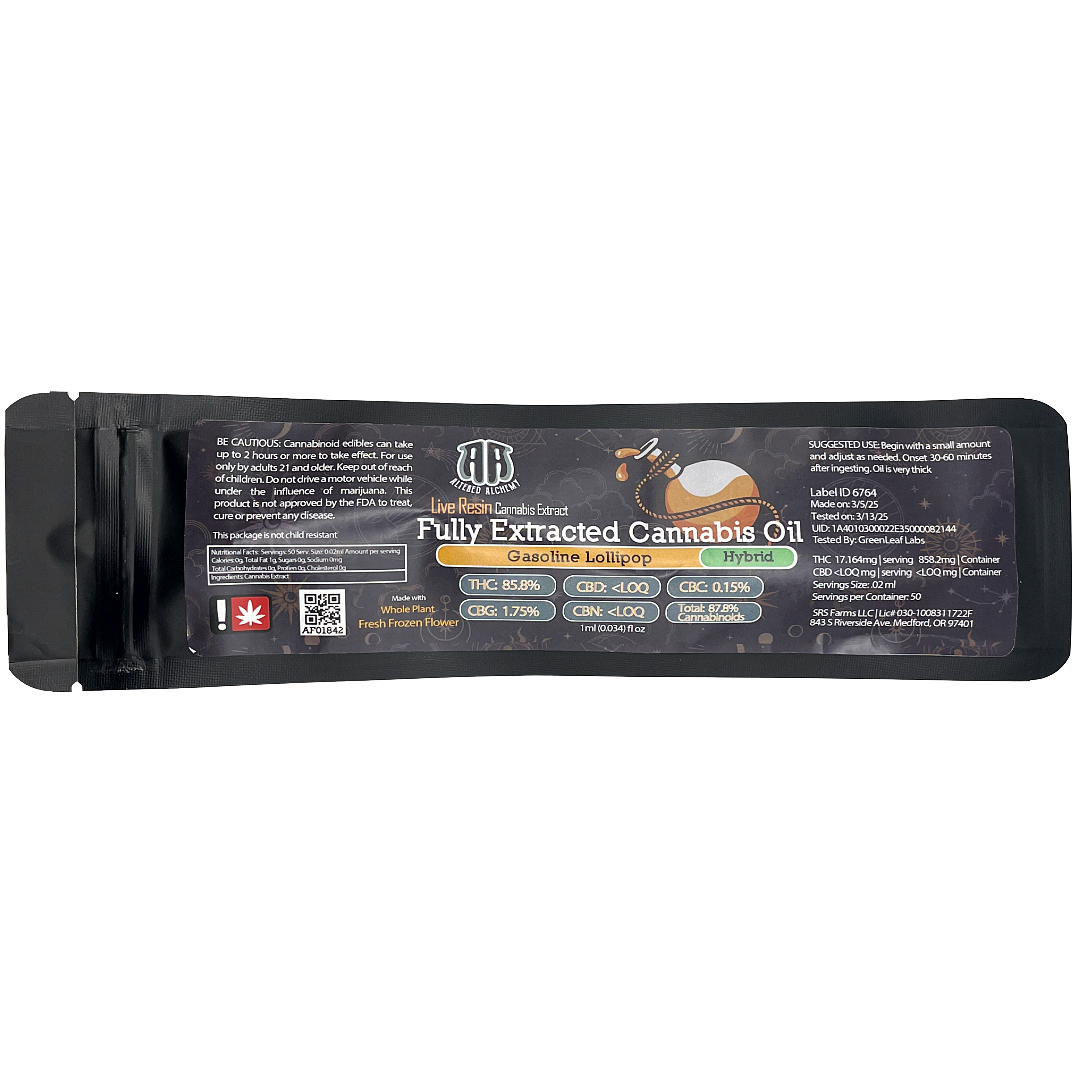 Photograph of product: AA- Gasoline Lollipop 1G RSO (H)