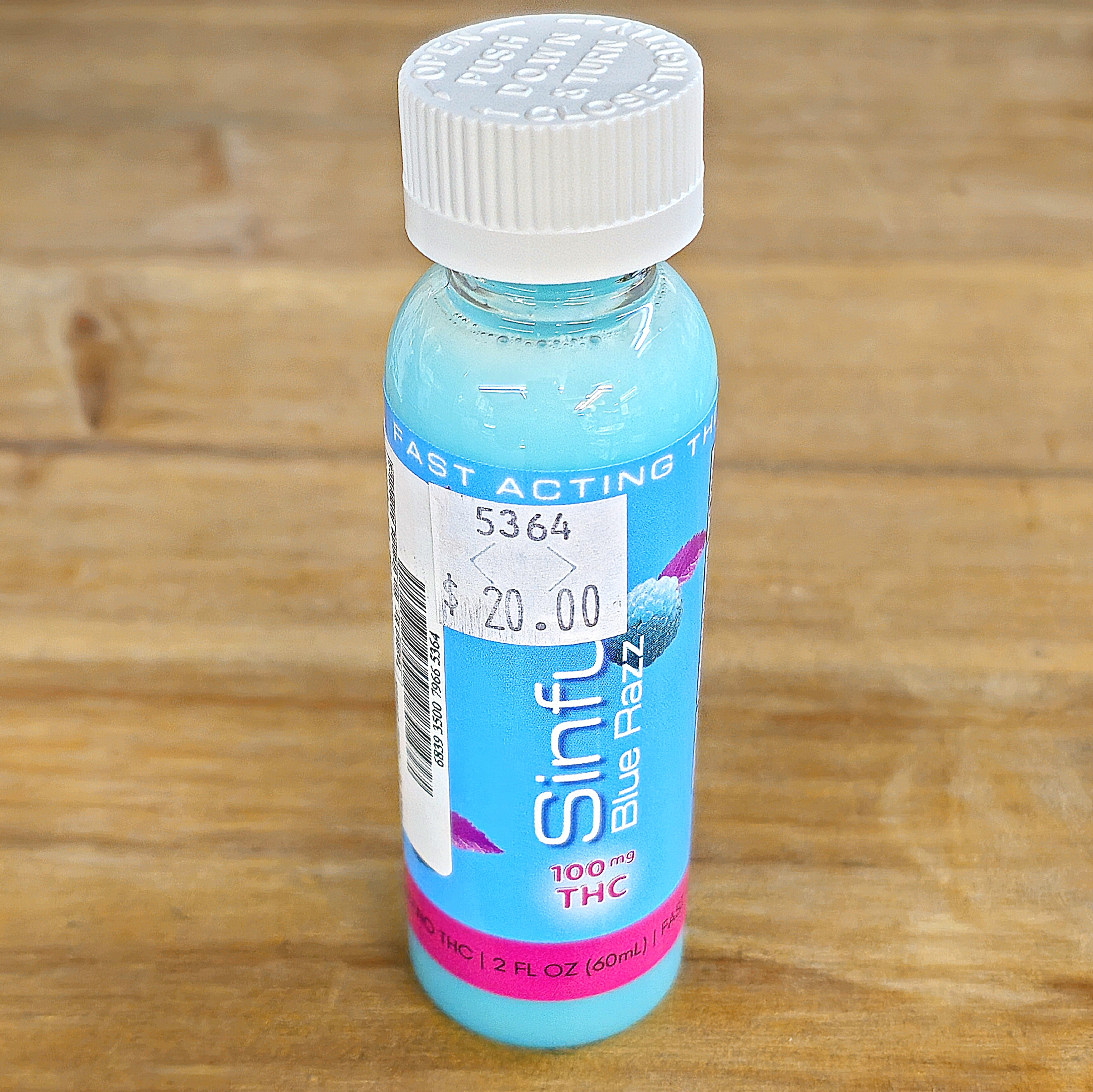 Photograph of product: Sinful Beverage | Blue Razz | 100mg | 5364