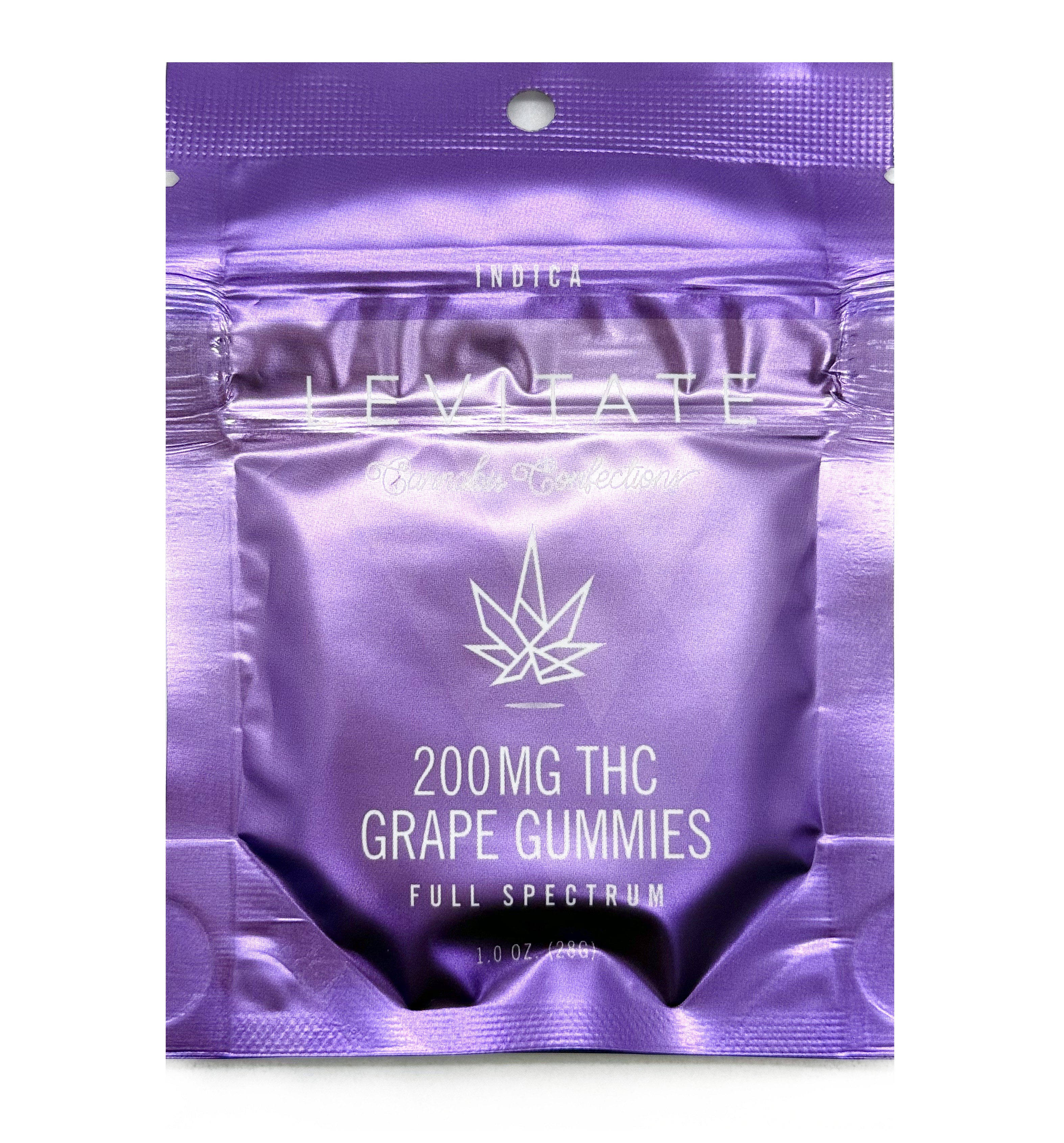 Photograph of product: Levitate Grape Oui'd Gummies 200mg Rec