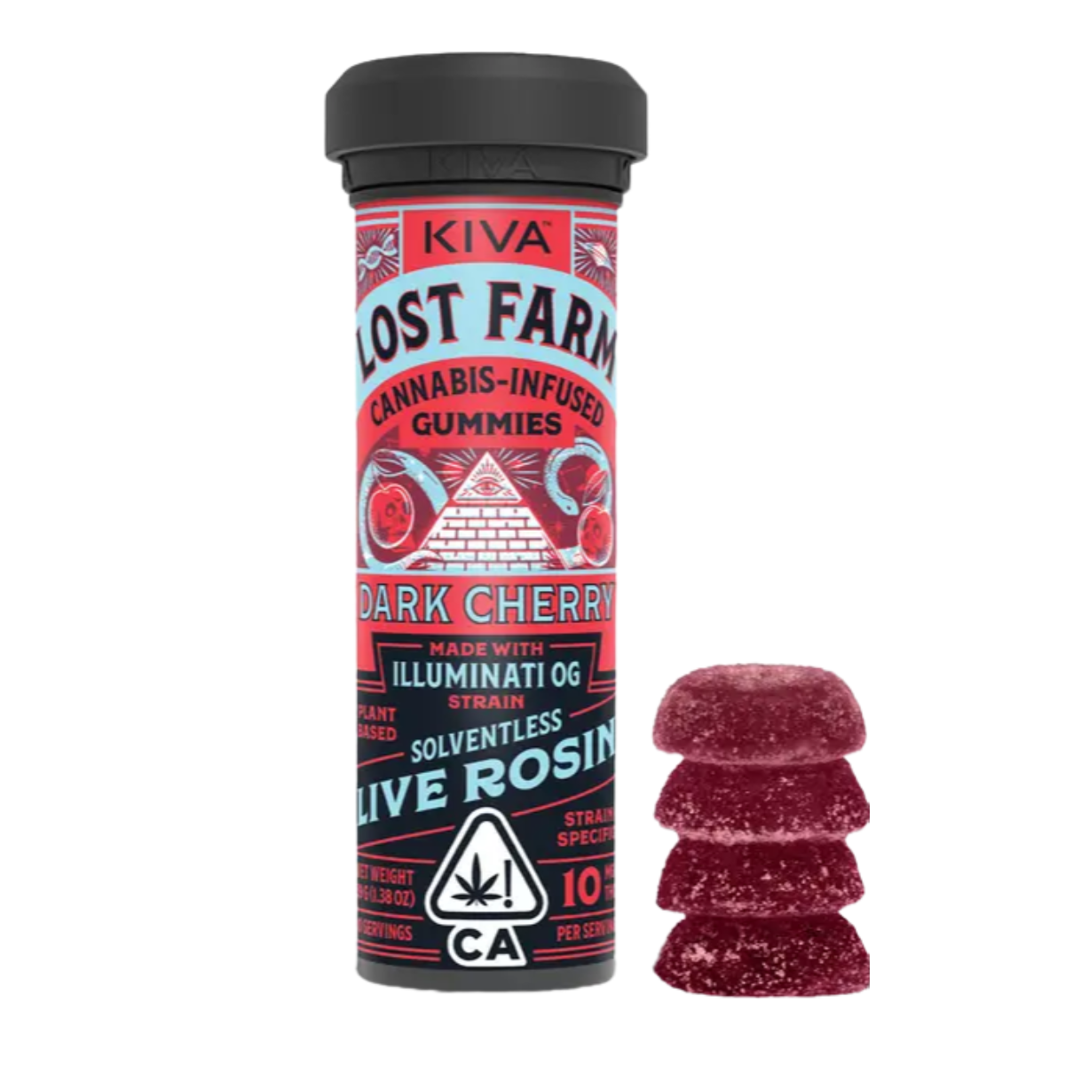 Photograph of product: LOST FARM DARK CHERRY GUMMY