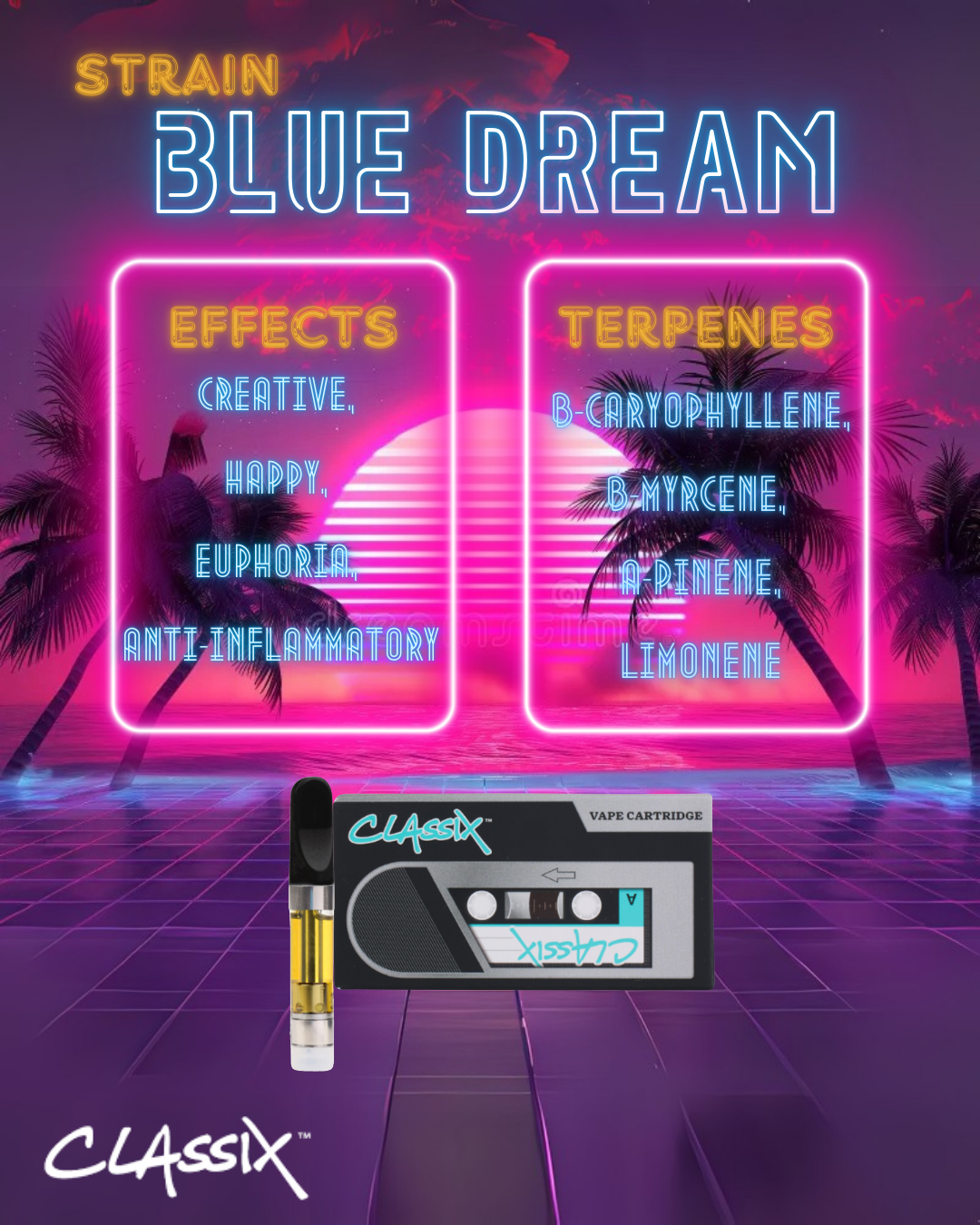 Photograph of product: CLX Vaporizer - Blue Dream