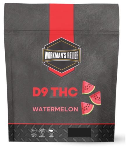 Photograph of product: Workman's Relief | Hemp | Gummies Watermelon (TH-oui 10 mg) | 4 ct