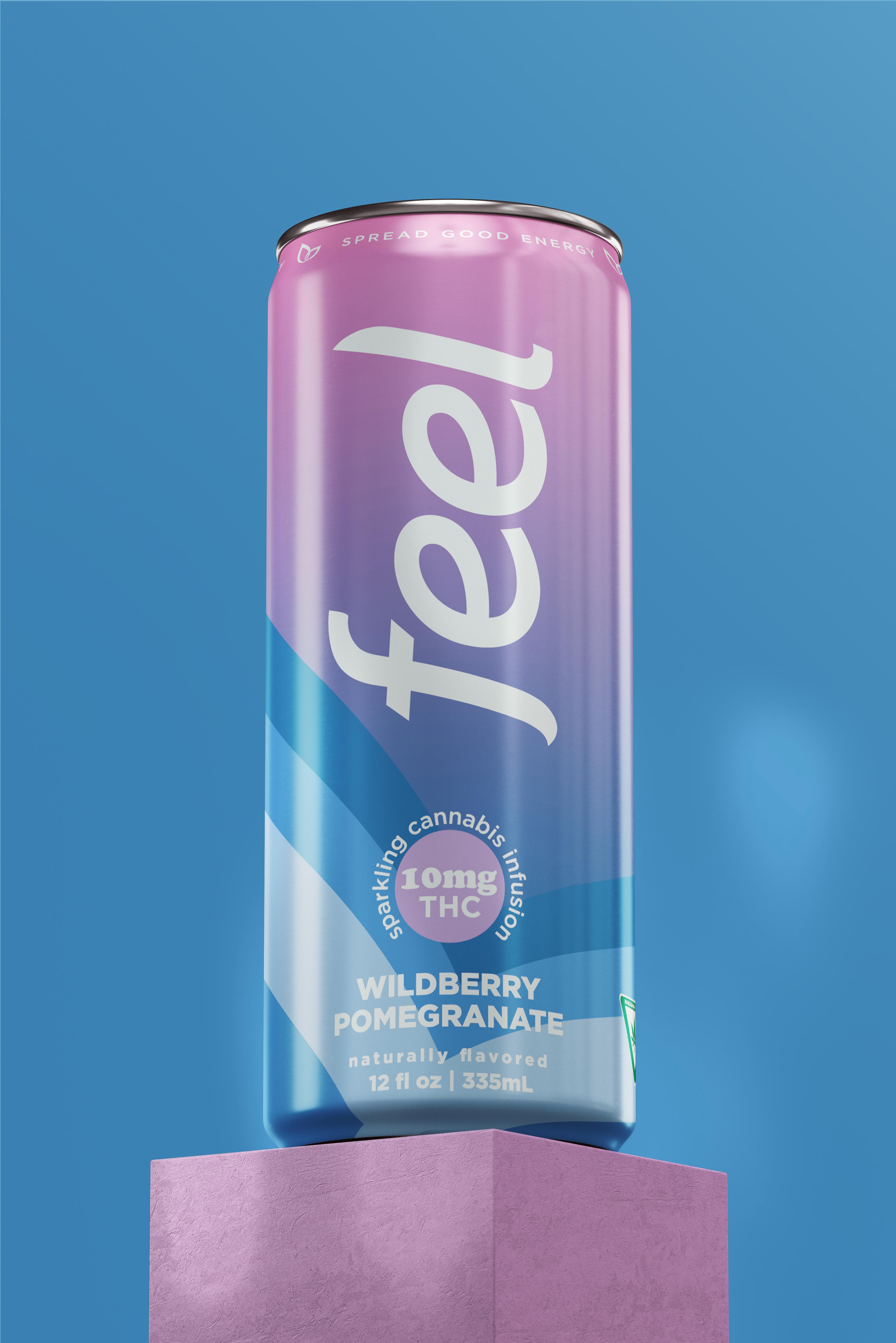Photograph of product: Feel Energy - 10mg Sparkling Drink - Wildberry Pomegranate