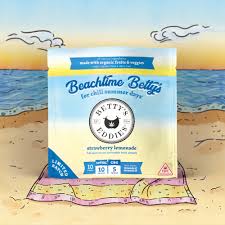 Photograph of product: Betty's | Strawberry Lemonade "Beach Time" 2:1 Chews 10mg TH-oui:5mg CBG - 10pk | 100mg