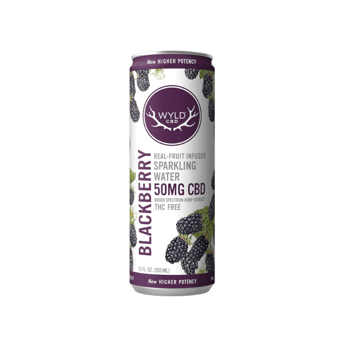 Photograph of product: Wyld Blackberry Sparkling Water 50mg CBD