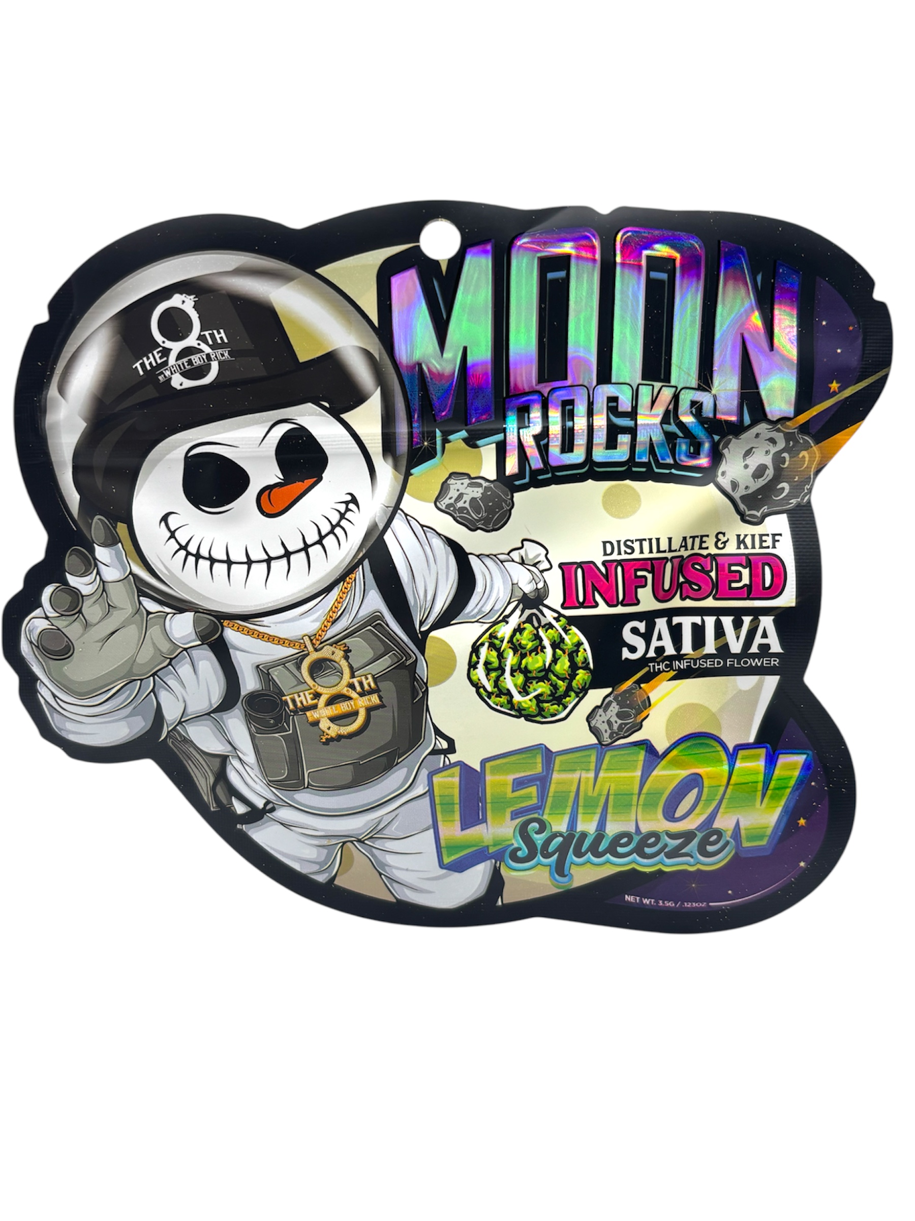 Photograph of Product: The 8th by White Boy Rick Lemon Squeeze Moon Rocks Prepack Rec - 3.5g
