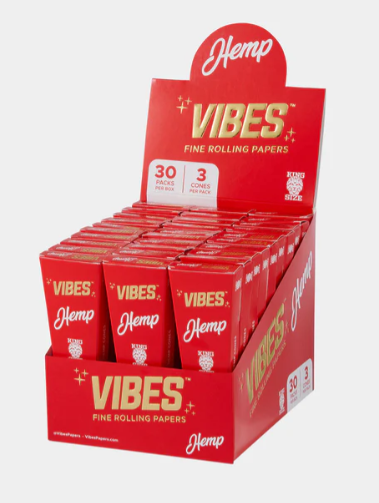 Photograph of product: VIBES - Cones (Hemp) - - King Size