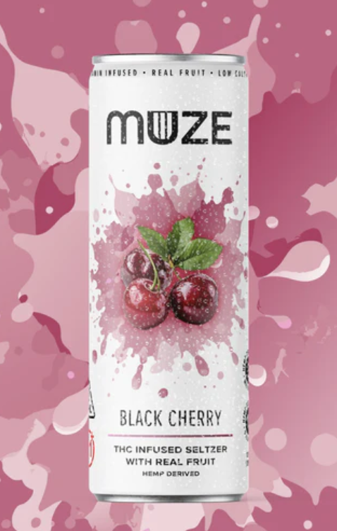 Photograph of product: Beverage | MUZE | Black Cherry Seltzer | Single