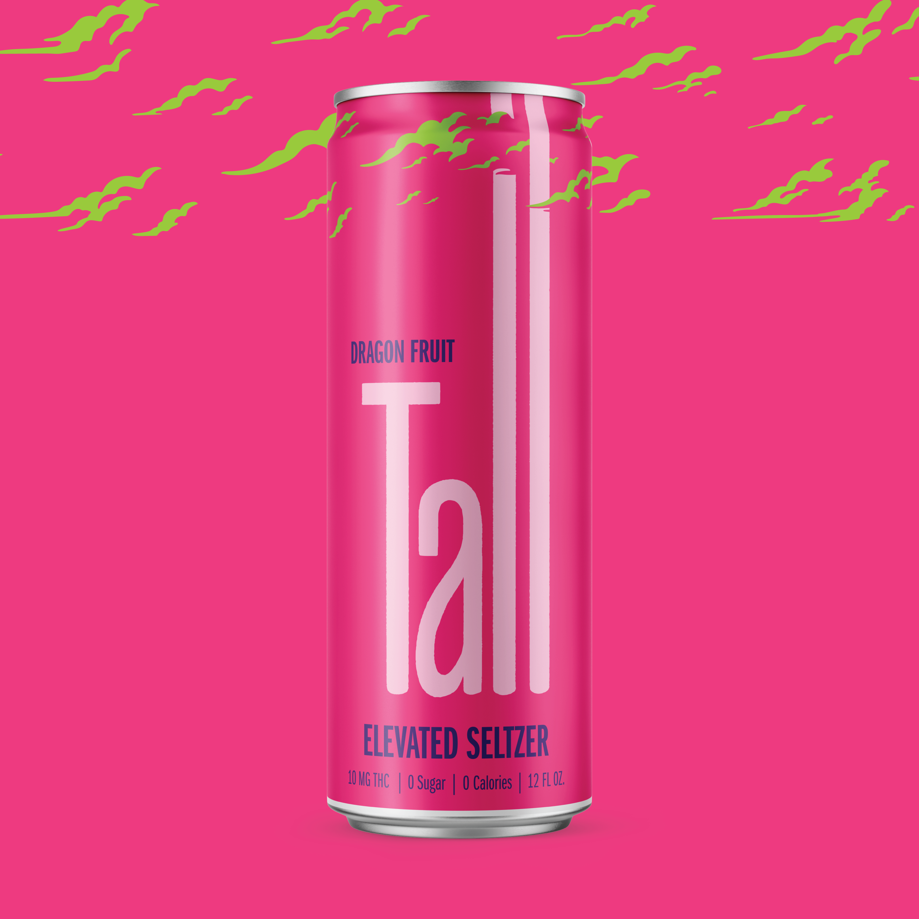 Photograph of product: Tall: Dragon Fruit 10mg Infused Seltzer (12 oz)