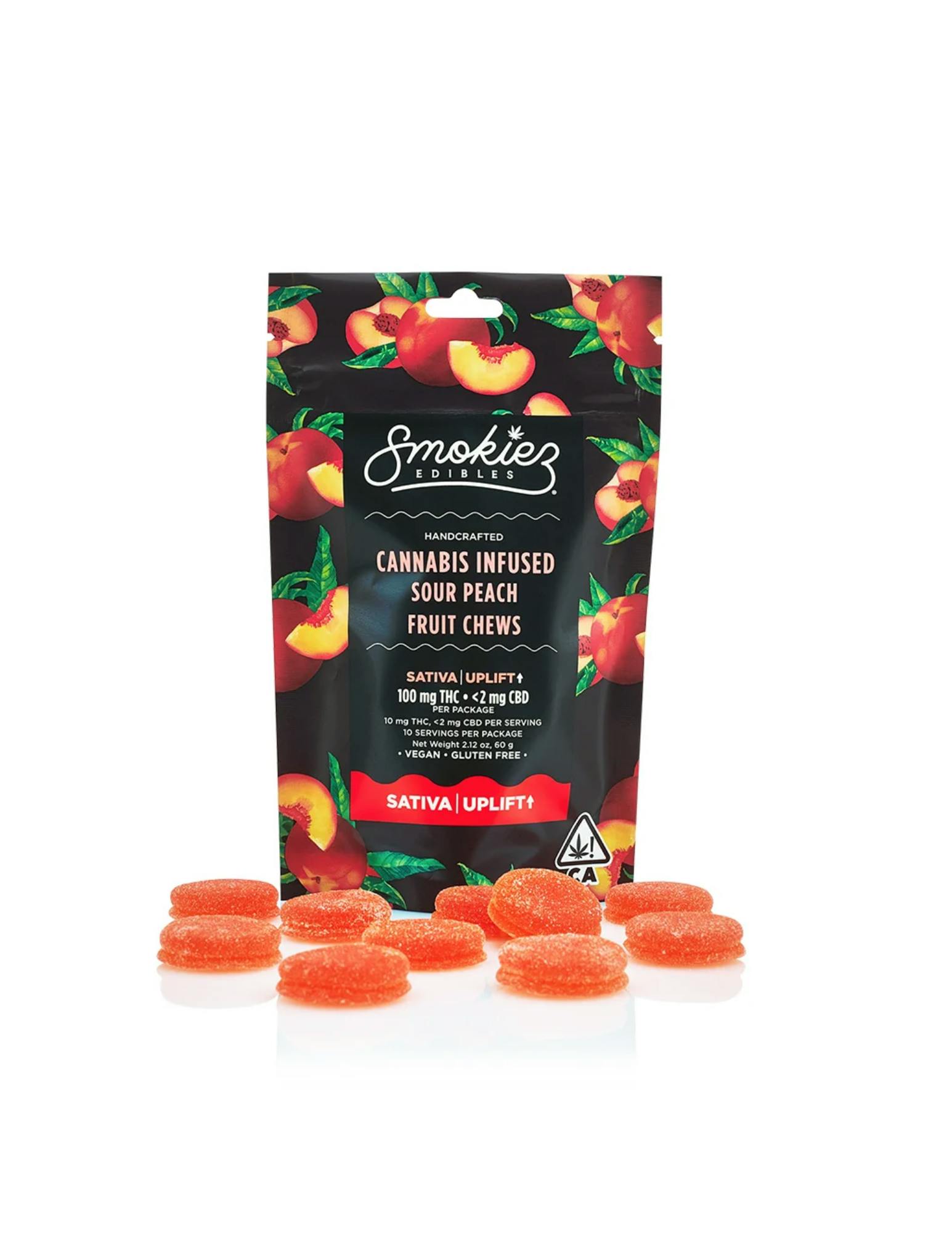 Photograph of product: Smokiez|Sour Peach|100mg
