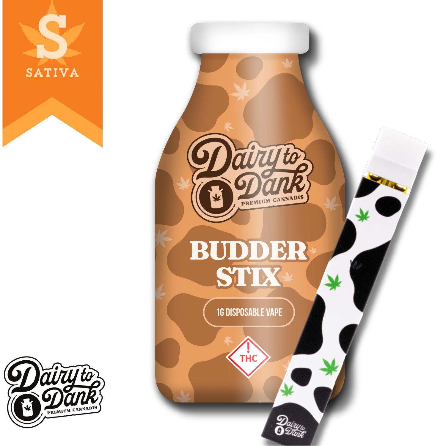 Photograph of product: D2D | Vaporizer | Budder Stix 1pk | Gelato Sunrise | 1ml