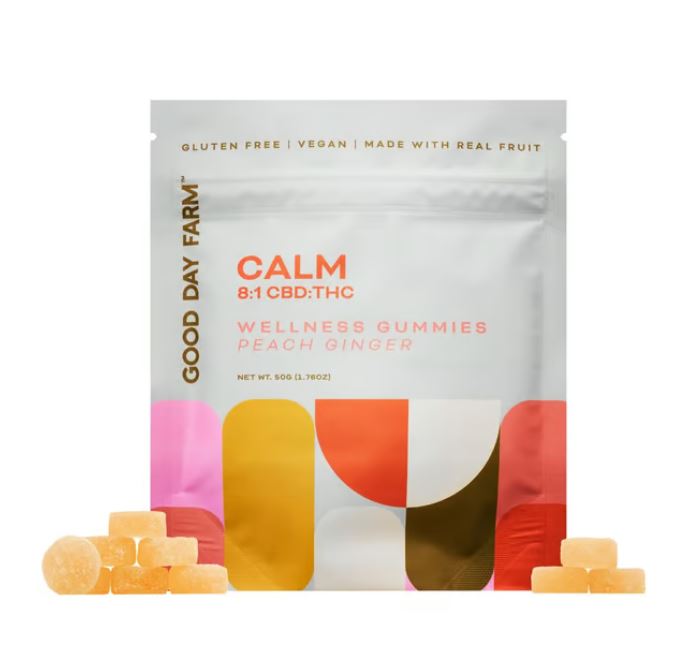 Photograph of product: 8:1 Peach Ginger Gummies