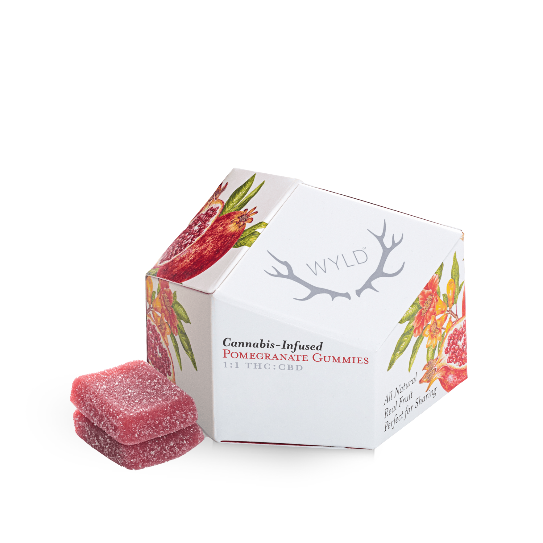Photograph of product: Pomegranate TH-oui:CBD Gummy - 100mg