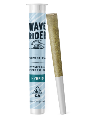 Photograph of product: Wave Rider au chocolat Infused Preroll 1g Cream OG