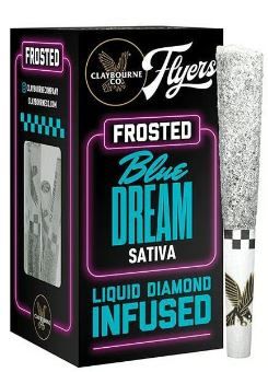 Photograph of product: [Claybourne Co.] Frosted Flyers 2 Pack Prerolls - 1g - Blue Dream (S) - 