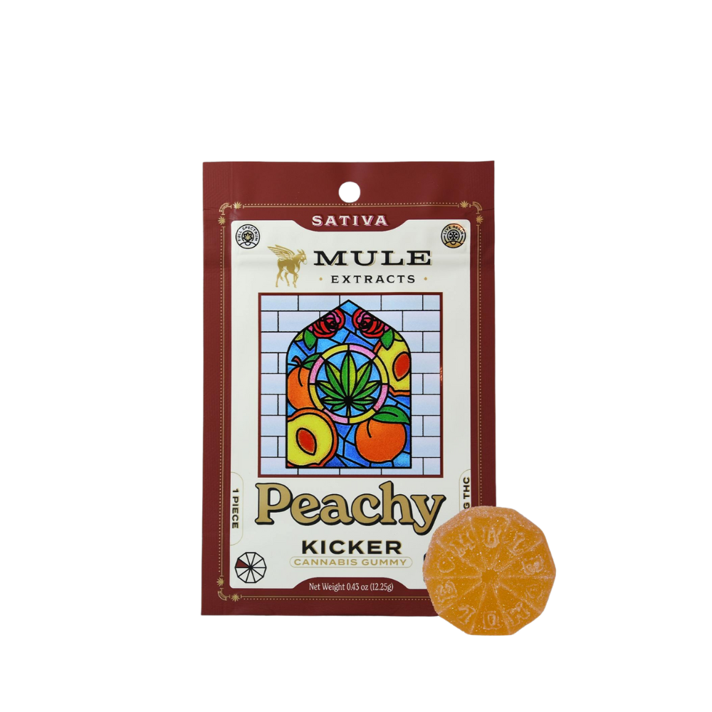 Photograph of product: Mule - Kicker - Peachy 100mg