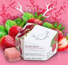Photograph of product: WYLD | 20:1 CBD:TH-oui | Strawberry | Gummies 10pk