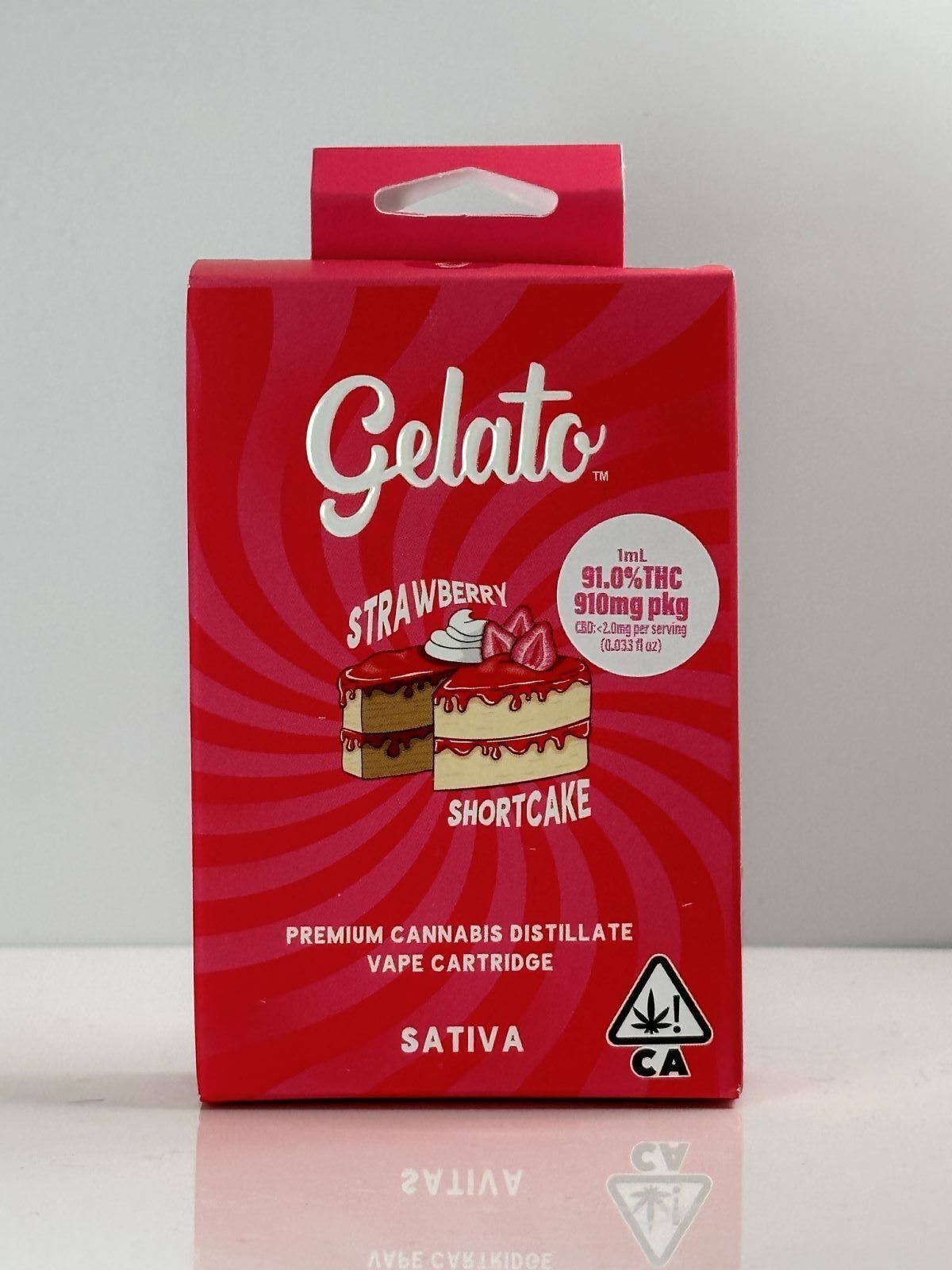 Photograph of product: Gelato 1g Strawberry Shortcake Cartridge
