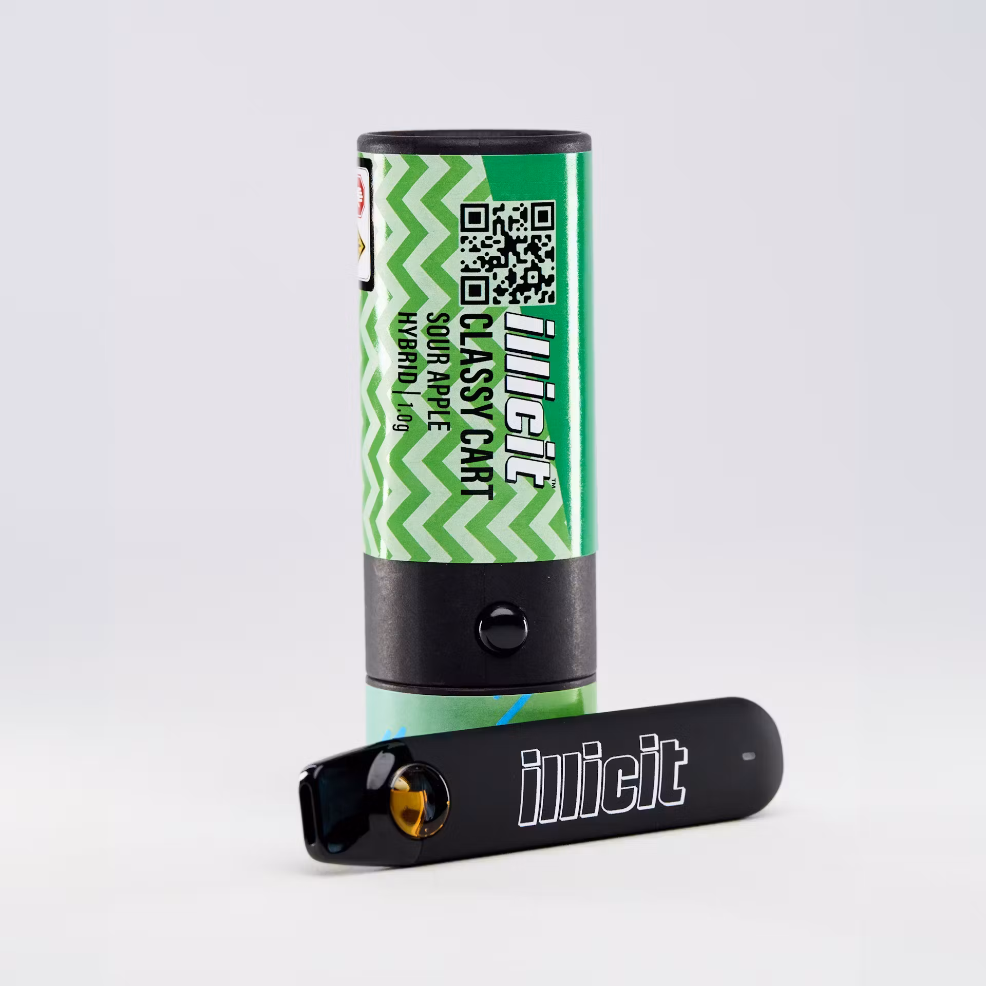Photograph of product: Illicit | Sour Apple | Disposable | 0.5g