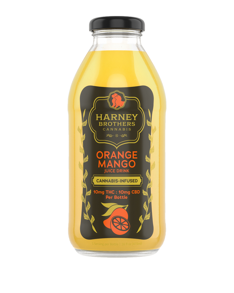 Photograph of product: Harney Brothers - Orange Mango Jucie Drink - 10mg TH-oui - 10mg CBD - 16oz