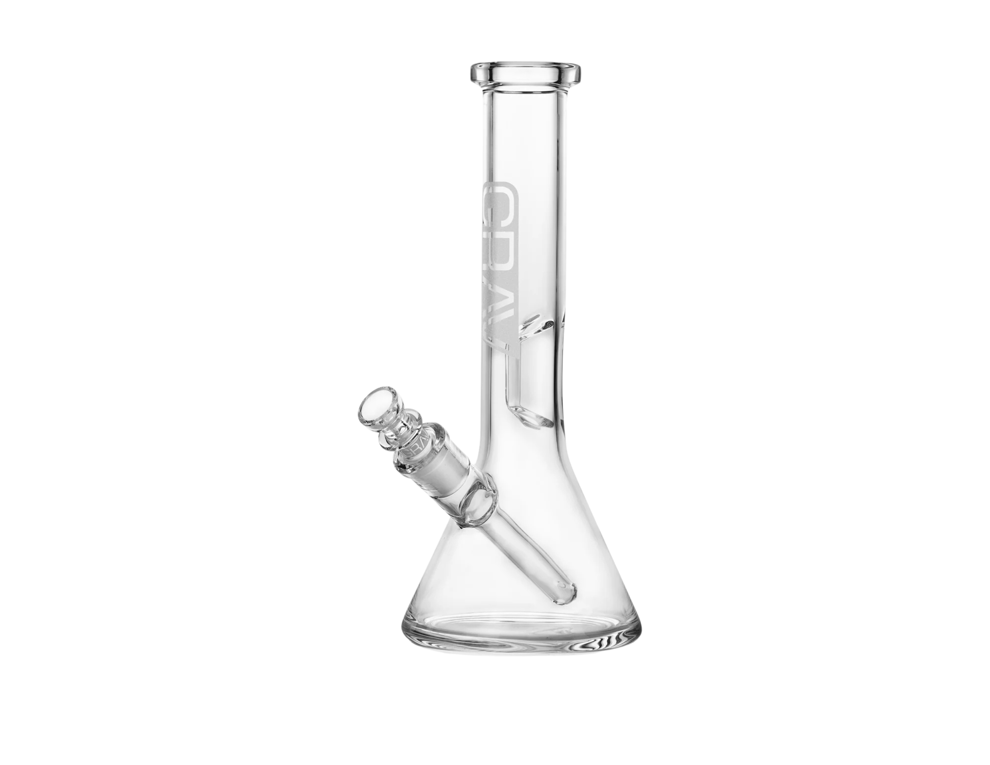 Photograph of product: Grav - Small, Clear Beaker Base Water Pipe - Clear