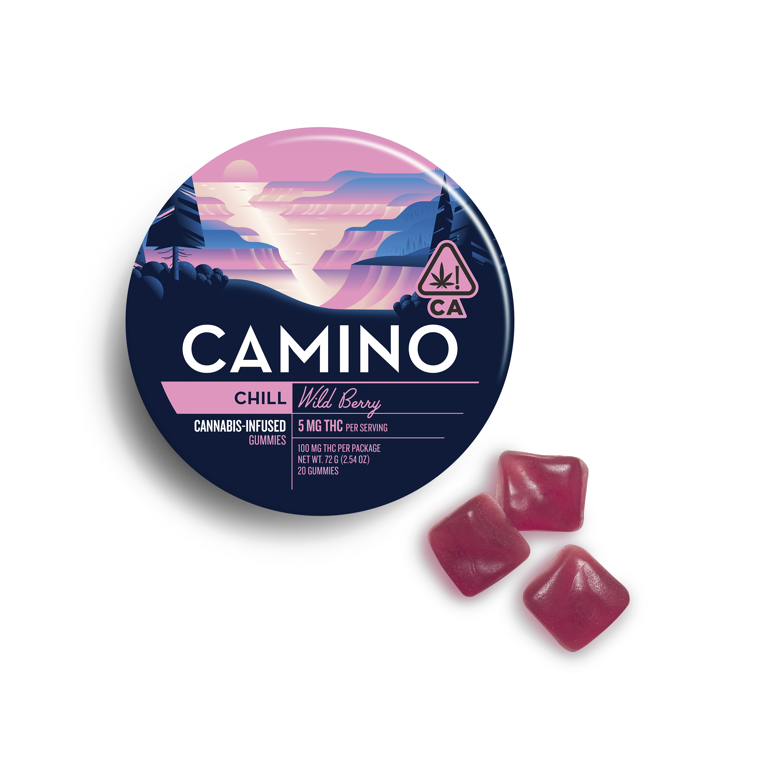 Photograph of Product: Camino - Wild Berry (Indica) Edible 100mg