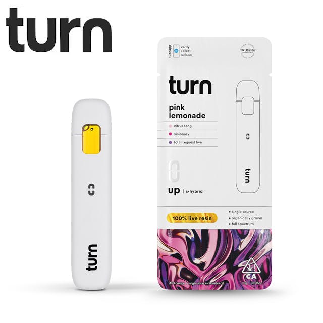 Photograph of product: Turn - Pink Lemonade - Live Resin All In One Vape - 1g - LR AOI