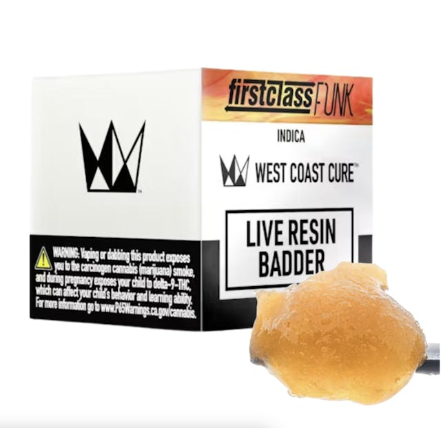 Photograph of product: First Class Funk 1g Live Resin Badder - 