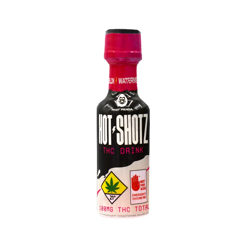 Photograph of product: Hot Shotz | Watermelon | 2 fl oz Shooter | DOH | 100mg TH-oui
