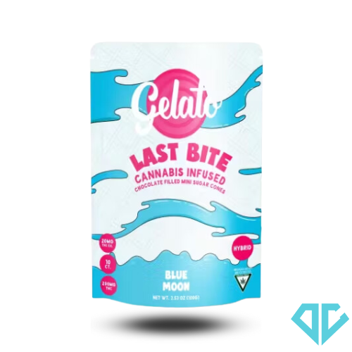 Photograph of product: Gelato Last Bite Blue Moon Infused Sugar Cone 200mg