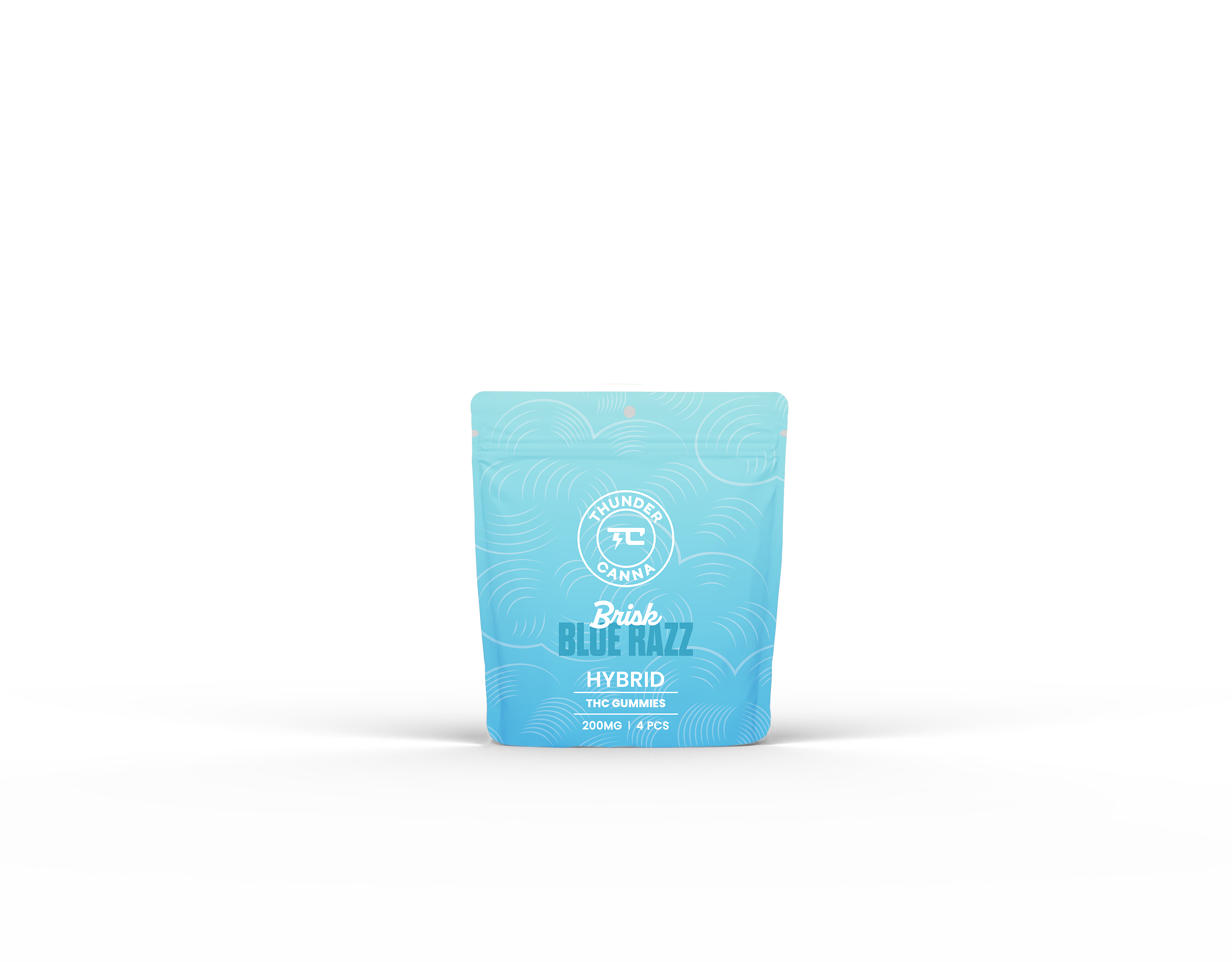 Photograph of product: Gummies 200mg l Blue Razz l Hybrid l Thunder Canna