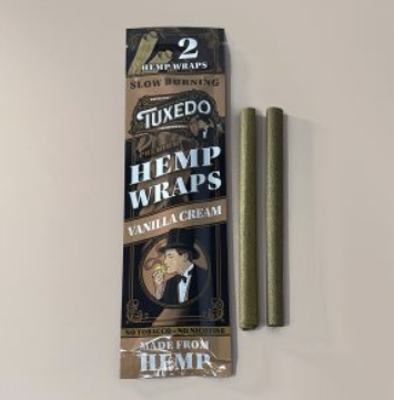 Photograph of product: Tuxedo | Vanilla Cream | Hemp Wraps | 2pk