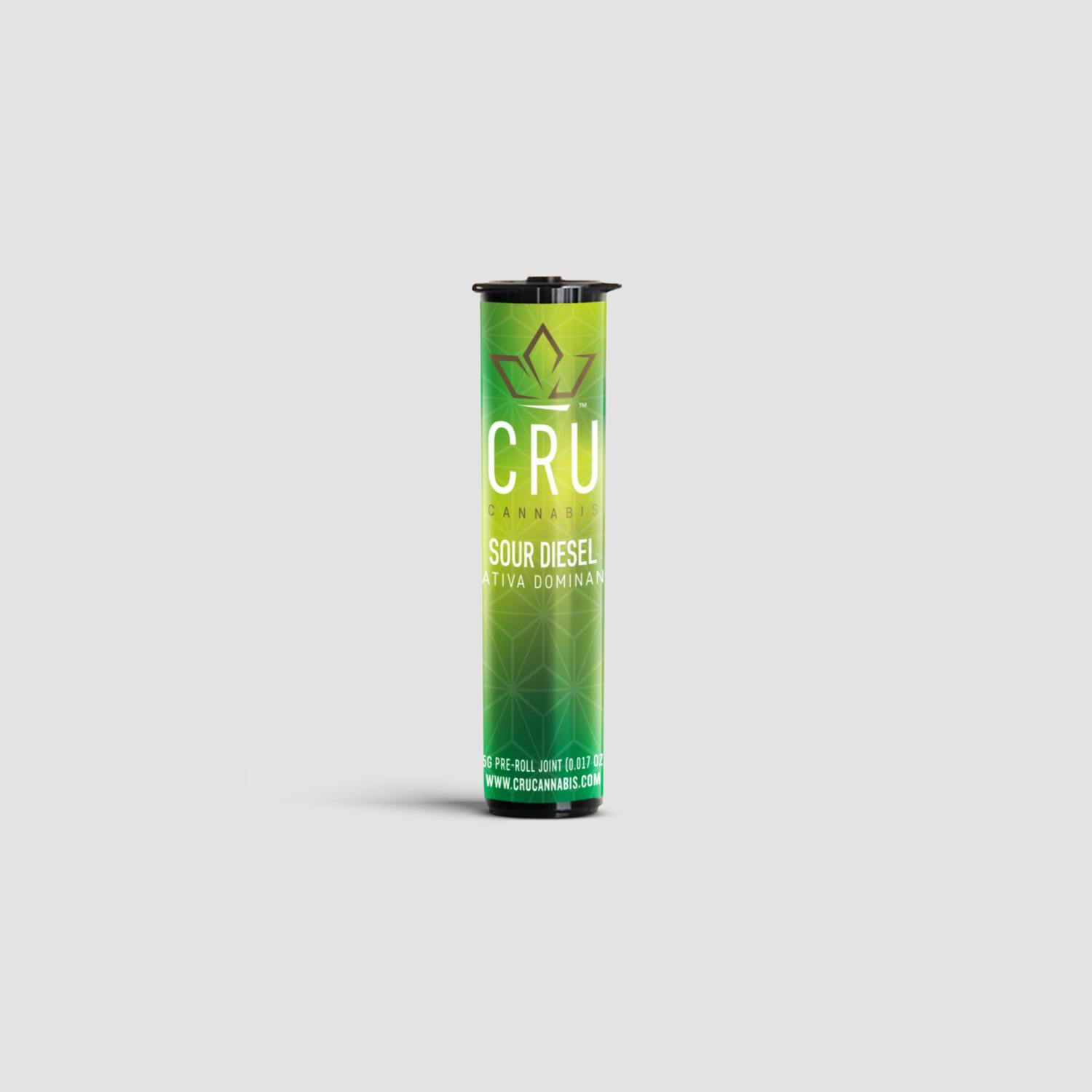Photograph of product: Sour Diesel | 0.5g Infused Pre-roll