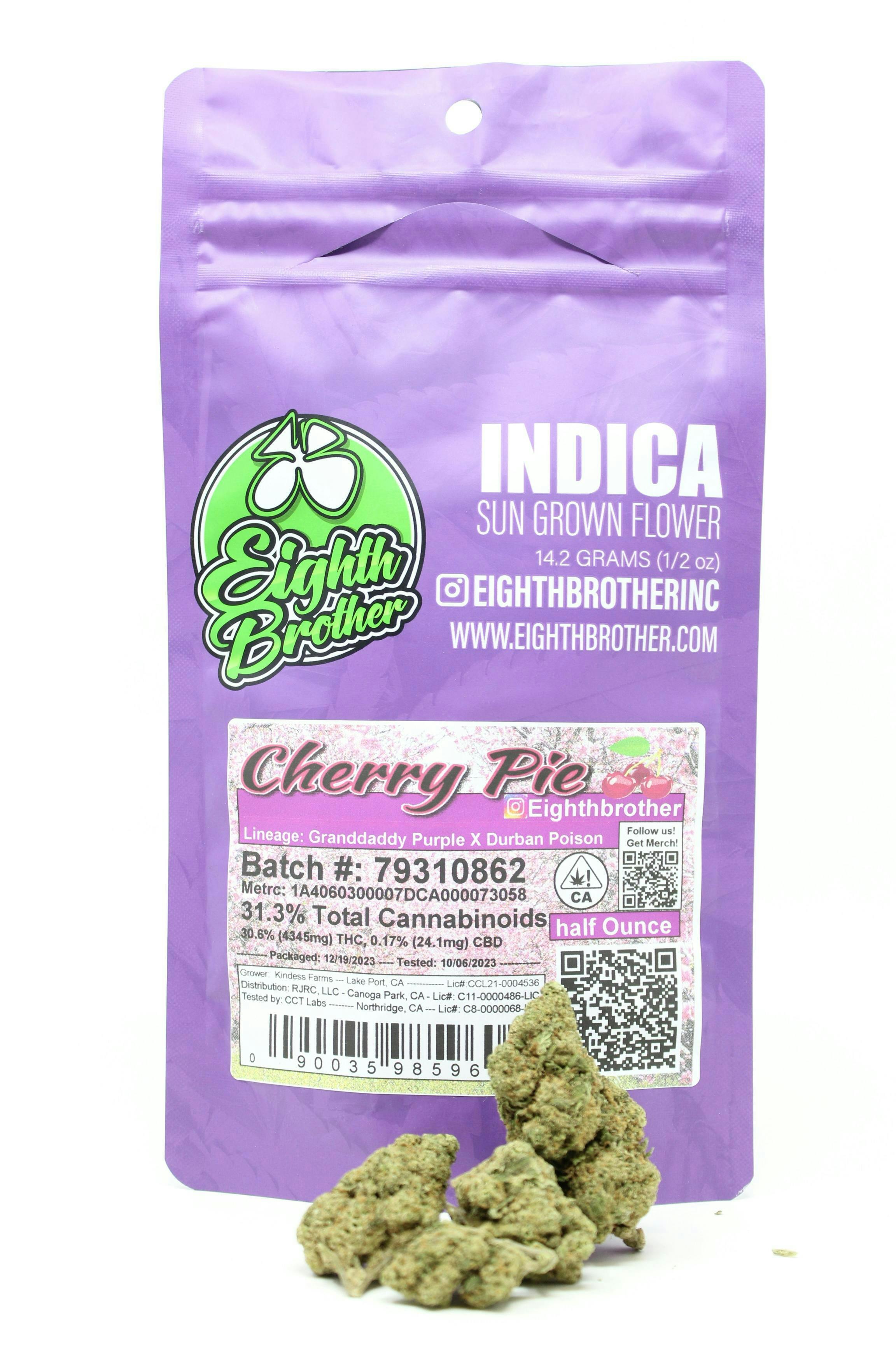Photograph of product: Eighth Brother - Flower - Cherry Pie - 14G