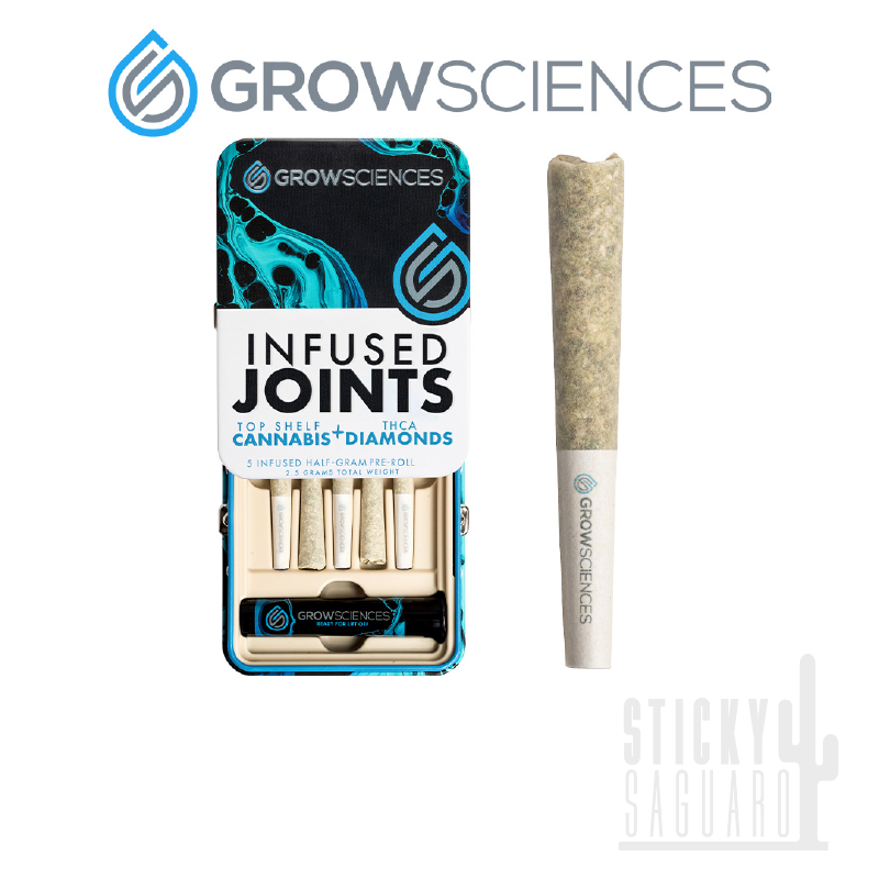 Photograph of product: Grow Sciences Infused Pre-Roll 5 Pk Rainbow Guava (H) 2.5g