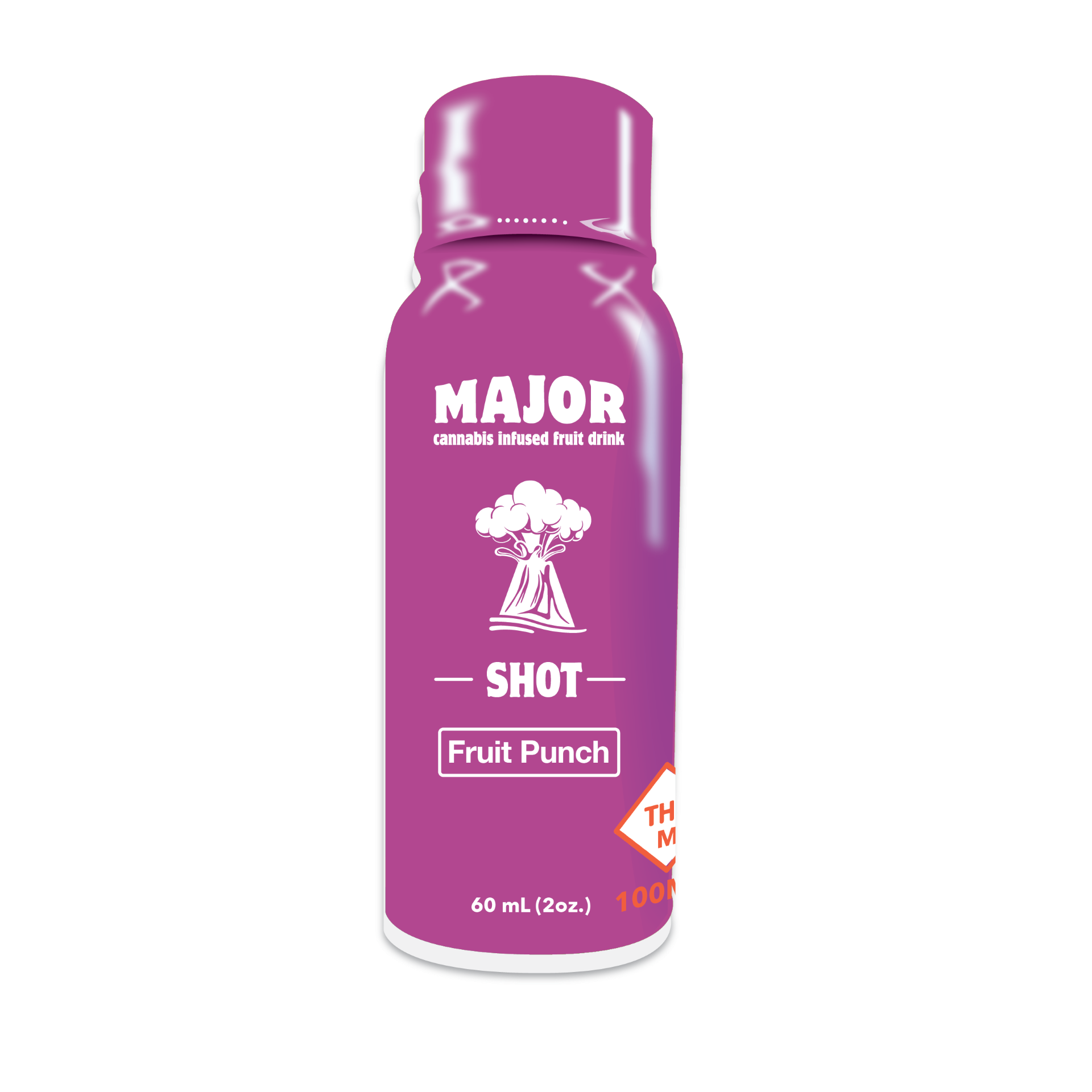 Photograph of product: Major - Shot Fruit Punch 60mL - 100mg