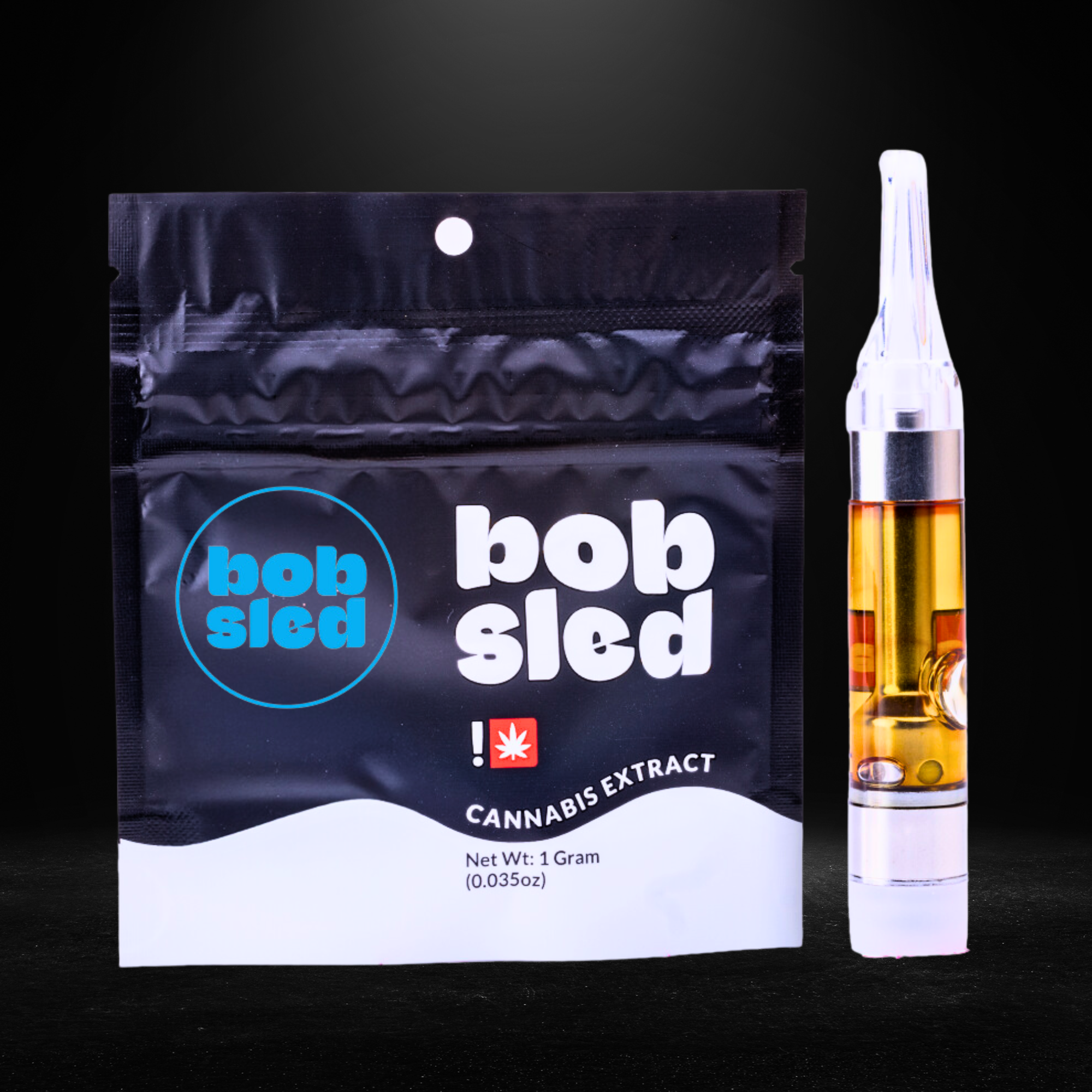Photograph of product: Bobsled | Sugar Plum - 1g Black Line Cart