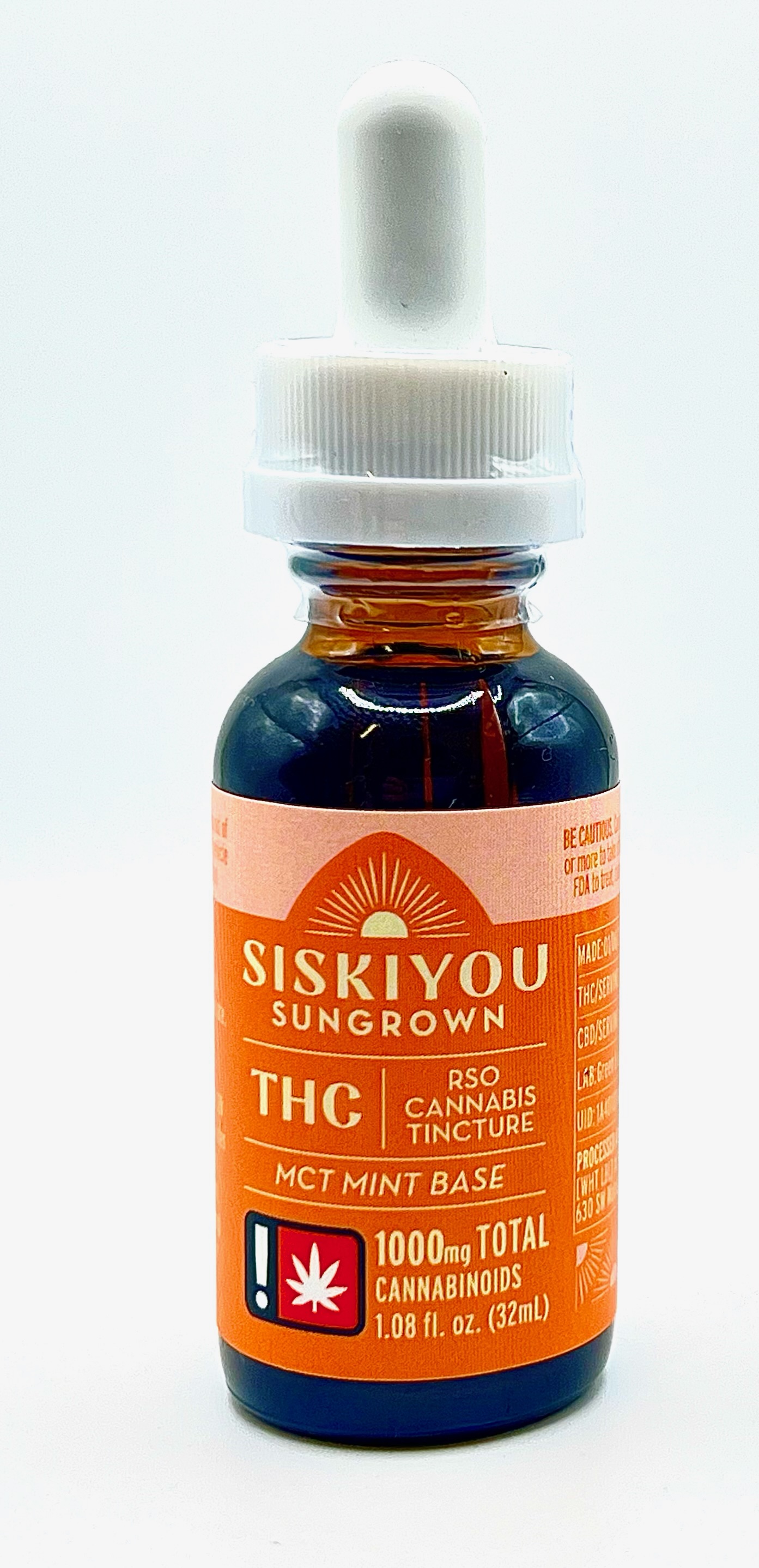 Photograph of product: Siskiyou Sungrown | MCT Mint Base | TH-oui | 1000mg Tincture