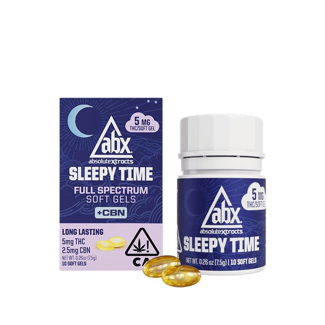 Photograph of product: 5mg Sleepy Time Solventless + CBN Soft Gels 10pk - 