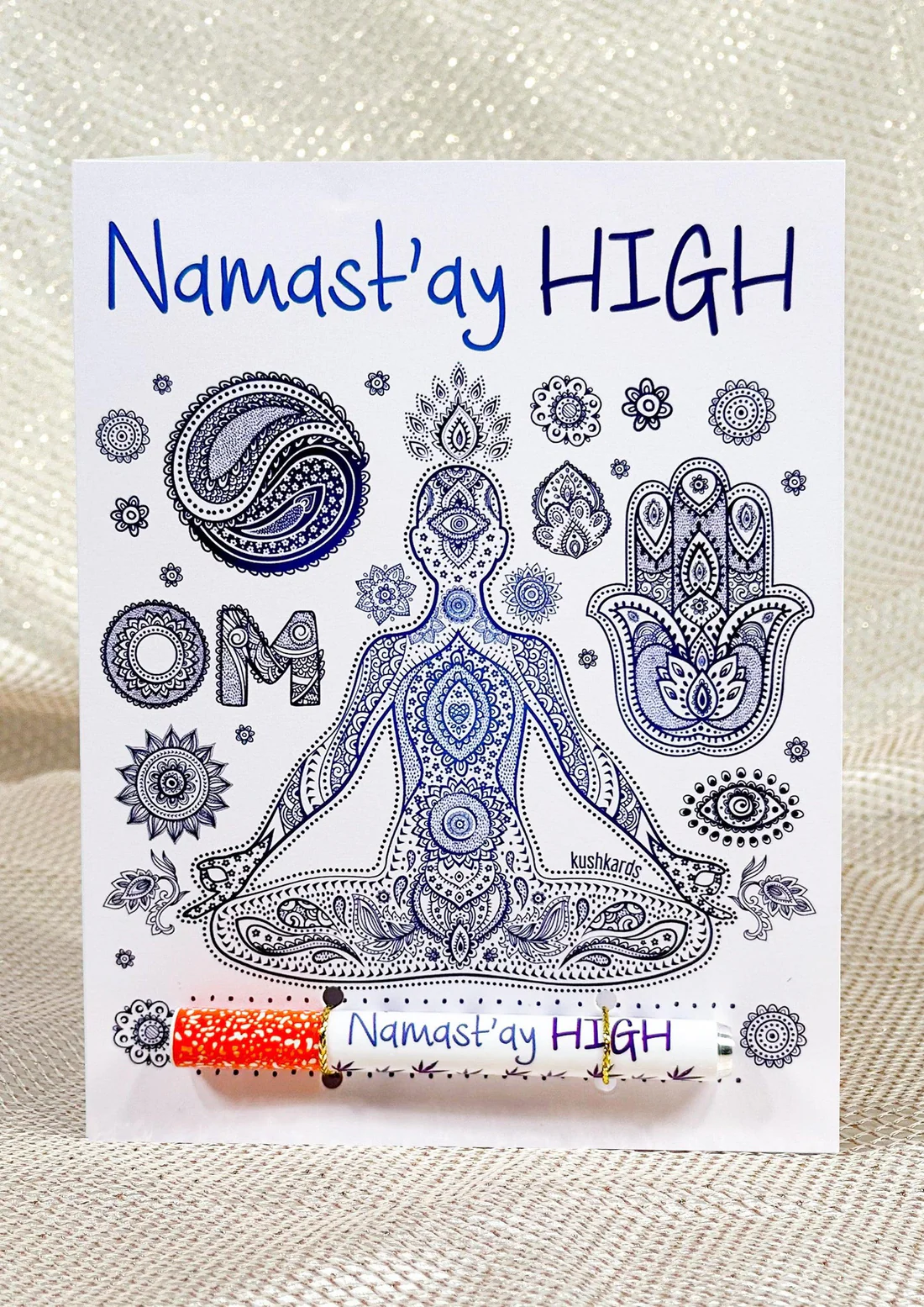 Photograph of product: Namast'ay High Greeting Card