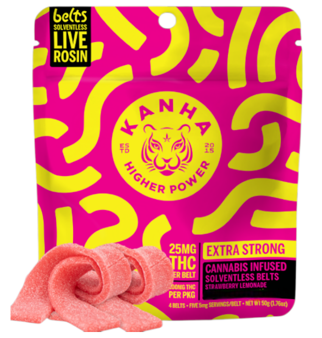 Photograph of product: Strawberry Lemonade Solventless Rosin Belts