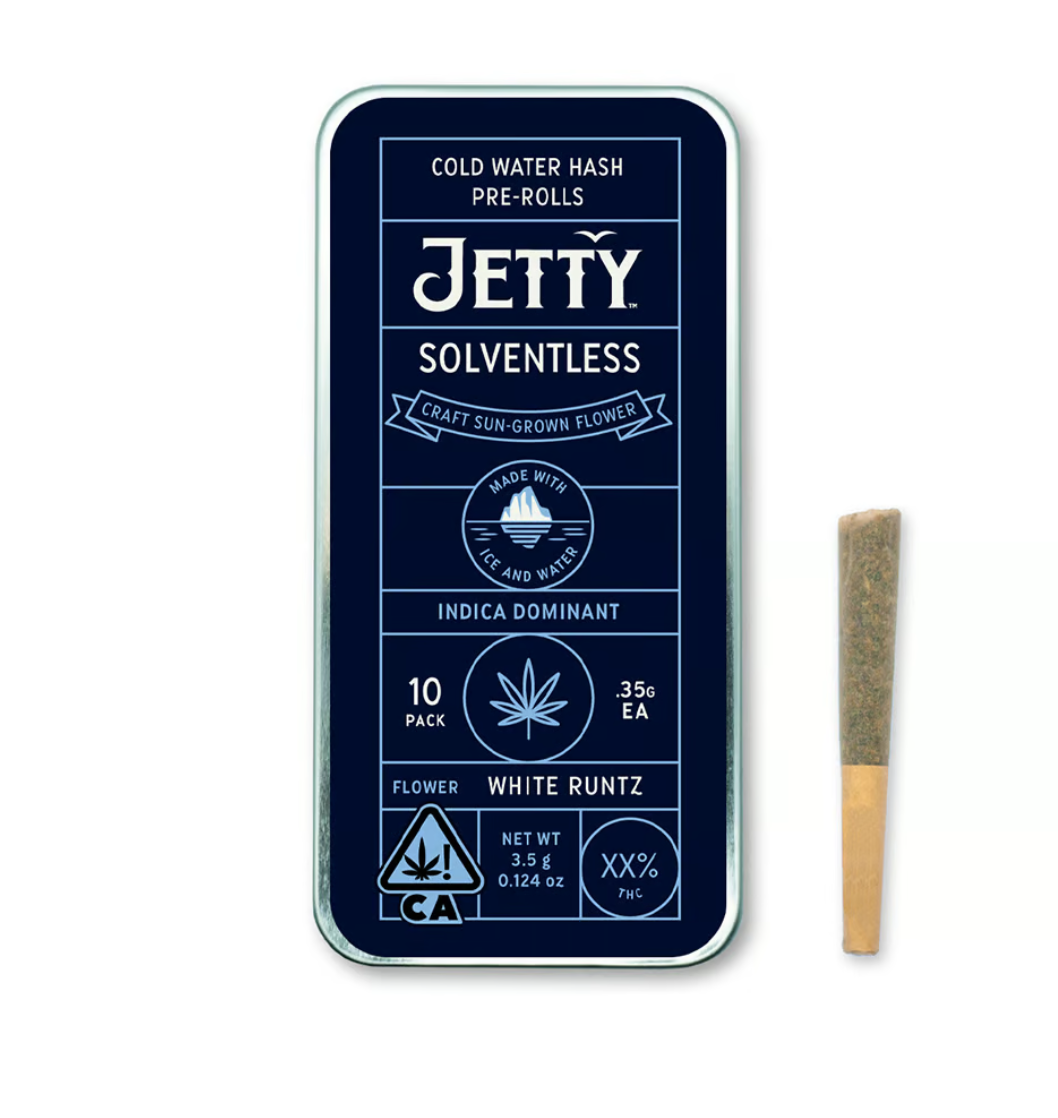 Photograph of product: Jetty Extracts - Government Cheese x Maui Gas - .5G Infused Preroll 5PK Hybrid