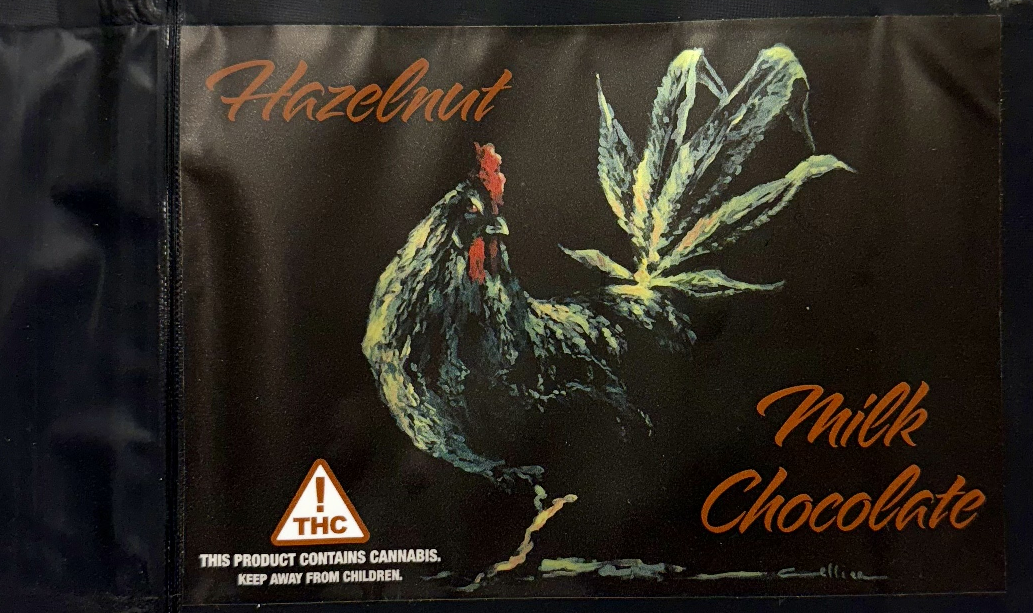 Photograph of product: Green Rooster | Chocolate | Hazelnut | 100mg